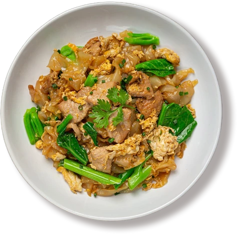 Fried noodle with pork soy sauce vegetable